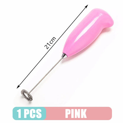 Milk Frother Handheld Mixer Electric Coffee Foamer Egg Beater Cappuccino Stirrer Mini Portable Blenders Home Kitchen Whisk Tool