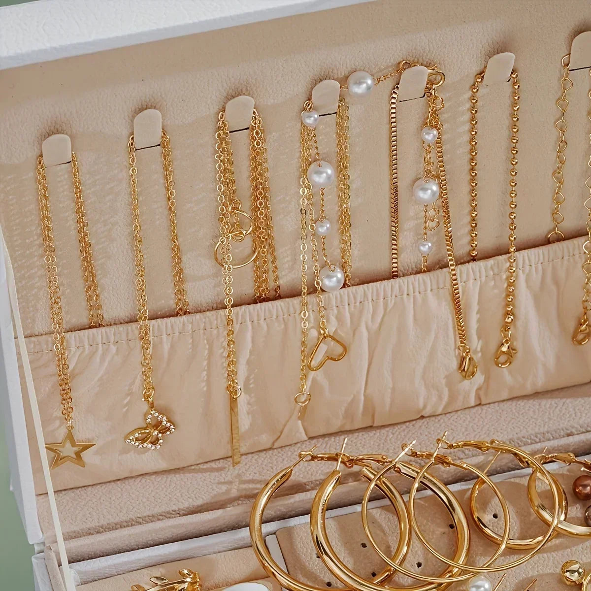 86 Pcs Jewelry Set Including Necklaces, Earrings, Rings, with Everyday Clothing, Party Accessories (no Box)