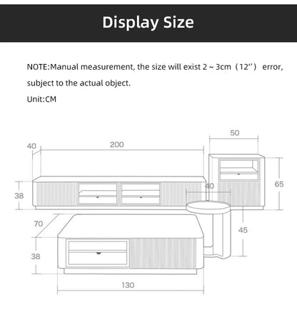 Living Room Furniture Modern Luxury Cabinet TV Stand Stainless Steel +mdf+rock Plate+solid Wood Carton + Wooden Frame Storage