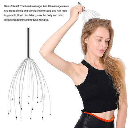 Head Massager Massage Claw Scalp Spa Fine Workmanship Long-lasting Massaging Tool Convenience Simple Operation