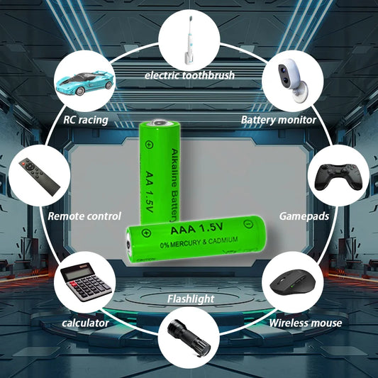 Original Rechargeable Battery 1.5V AA9800mAh+AAA8800mAh+Charger for Computer Clock Radio Video Game Digital Camera AA AAAbattery