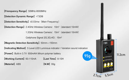 F911Hidden Camera Detectors , Camera Detector,Hidden Camera Detectors for Travel ，Hidden Bug and Camera Detector,Camera Detector