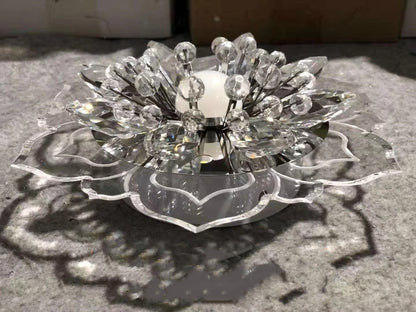 LED Crystal Ceiling Light Modern Flower Shape Ceiling Lamp Hallway Living Room Lamp Bedroom Kitchen Corridors Aisle Light