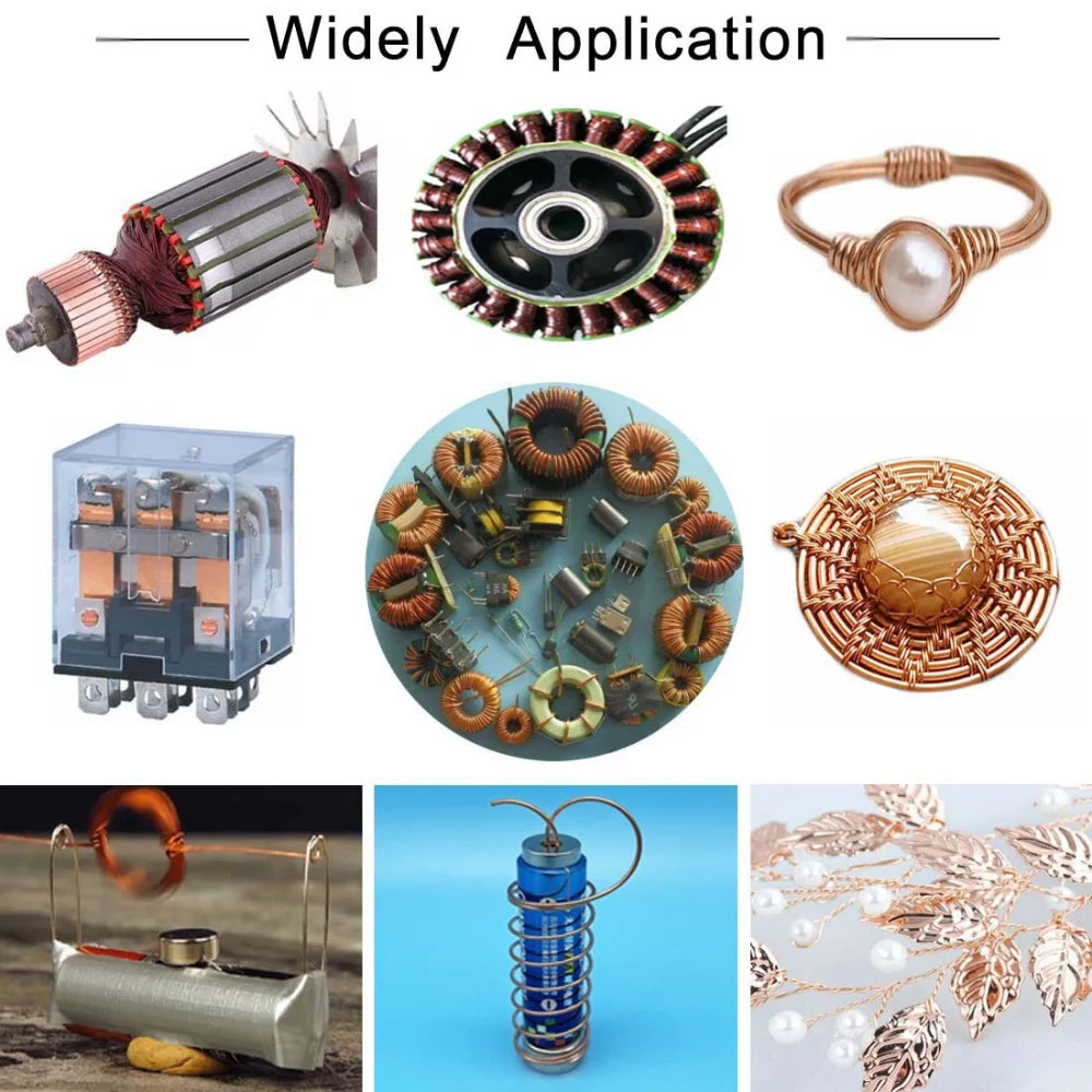 1roll 50g Copper Winding Wire Copper Wire 0.1~1.5mm Cable Copper Wire Magnet Wire copper lacquer wire Enameled