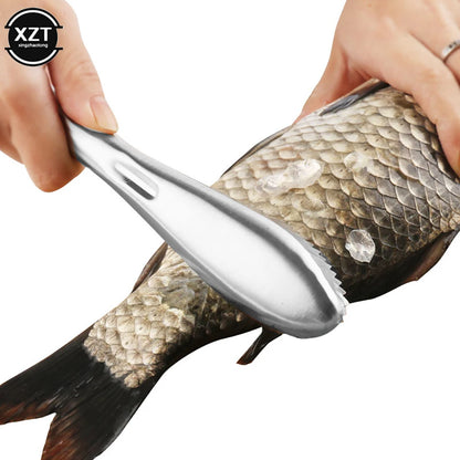 Stainless Steel Fish Skin Brush Scraping Fishing Scale Brush Graters Fast Remove Fish Knife Cleaning Peeler Scalers Scraper Tool