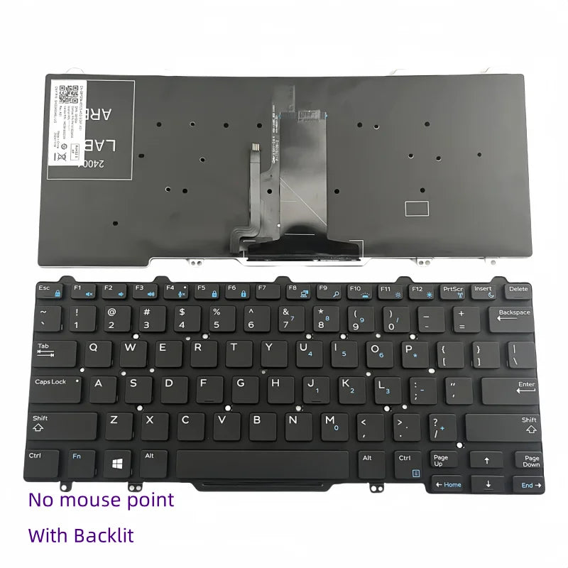 New US/RU/SP Laptop Layout Keyboard For Dell Latitude 3340 3350 5490 5480 E3340 E5450 E7450 E5470 E7470 P72G