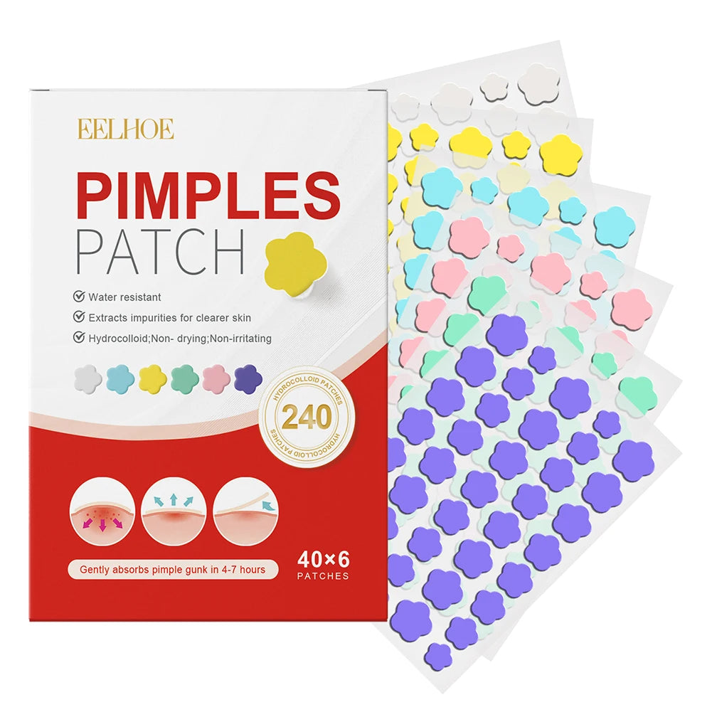 240pcs Pimple Patches Salicylic Acid Tea Tree Hydrocolloid Acne Patches Cute Star Pimple Patches for Healing Zit Patch