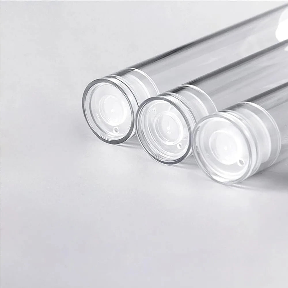 50PCS 5/10/15ML Clear Airless Lotion Spray Pump Bottles Empty Cream Vacuum Cosmetic Containers Travel for Foundations Serums