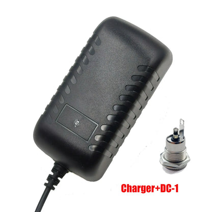 12.6V 2A Li-ion battery charger for 10.8v 11.1v battery 3S 18650 battery pack connector DC5525