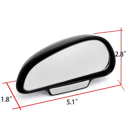 1PC Car Mirror 360 Degree Adjustable Wide Angle Side Rear Mirrors blind spot Snap way for parking Auxiliary rear view mirror ﻿