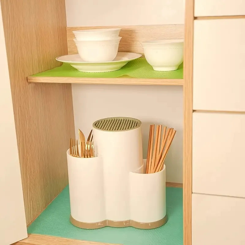 4PCS Refrigerator Pad Home Kitchen Placemat Drawer Shoe Cabinet Shelves Waterproof Dustproof Can Be Cut Fridge Pad