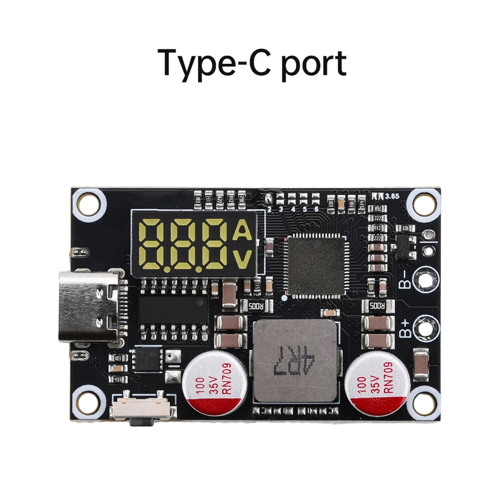 45W PD Mobile Phone Power Bank Charge Type-C USB Boost Charger Circuit Board Power Supply Accessory