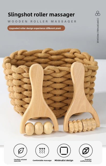 Wooden Face Massage Tools Set Kit Face Sculpting Tool Skin Care Facial Massager Cupping Contouring Facial Roller