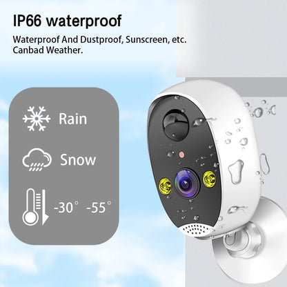 Home Battery IP Cameras Outdoor 5MP Wireless WiFi Security Human Detection Alarm Video Recording Surveillance Camera IPC360 Home