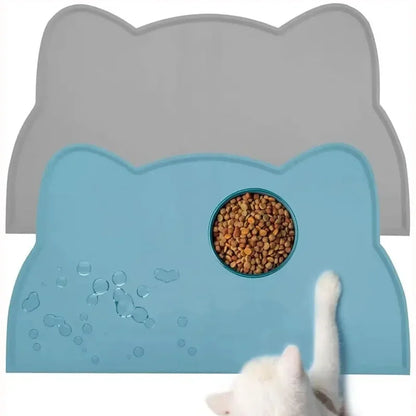 Silicone Pet Feeding Dog Cat Bowl Food Mat Non-Stick Waterproof Pet Food Feeding Pad Puppy Feeder Tray Water Cushion Placemat