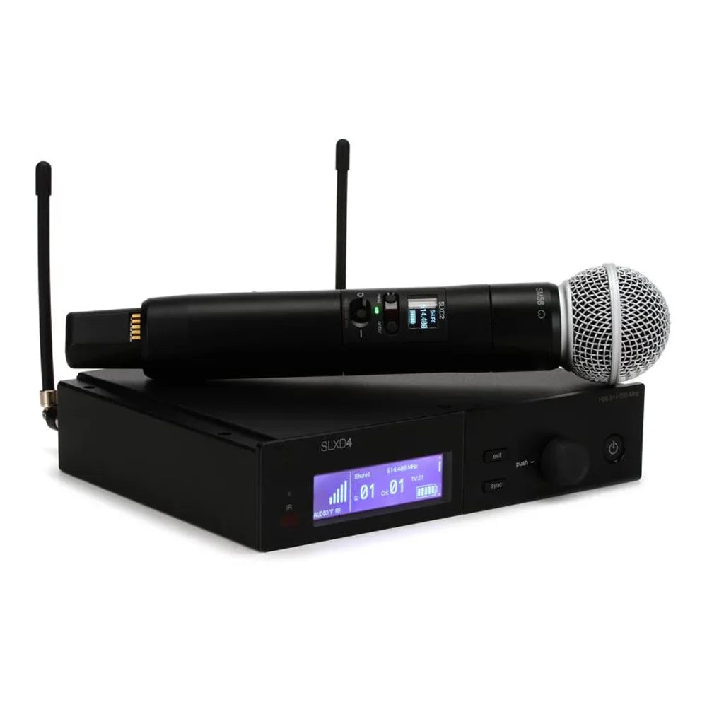 SLXD4 SLX24 Professional Wireless UHF Microphone System For Karaoke church perform church mic