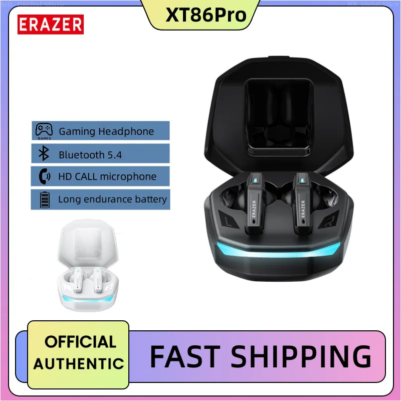 Lenovo ERAZER XT86 Gaming Earphones Bluetooth 5.4 Wireless Earphones Stereo Earphones with Microphone Low Latency GM2 Earphones