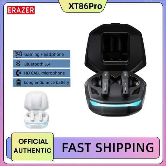 Lenovo ERAZER XT86 Gaming Earphones Bluetooth 5.4 Wireless Earphones Stereo Earphones with Microphone Low Latency GM2 Earphones