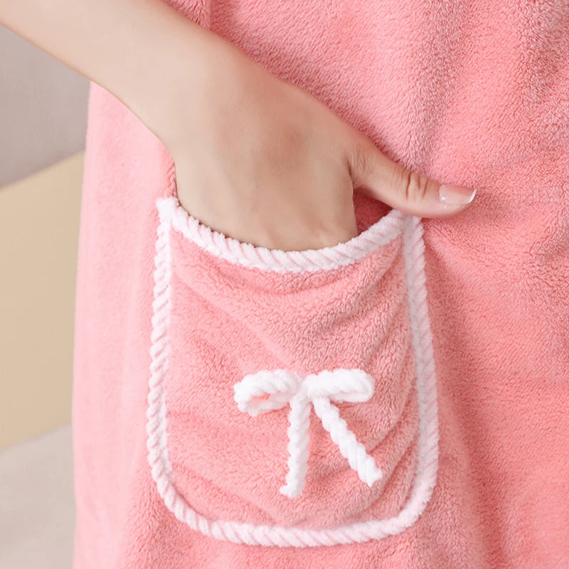 Womens Bath Towels Girls Wearable 140*85Cm Fast Drying Bathing Beach Spa Bathrobes Wash Clothing, Shower Bath And Gym Towel