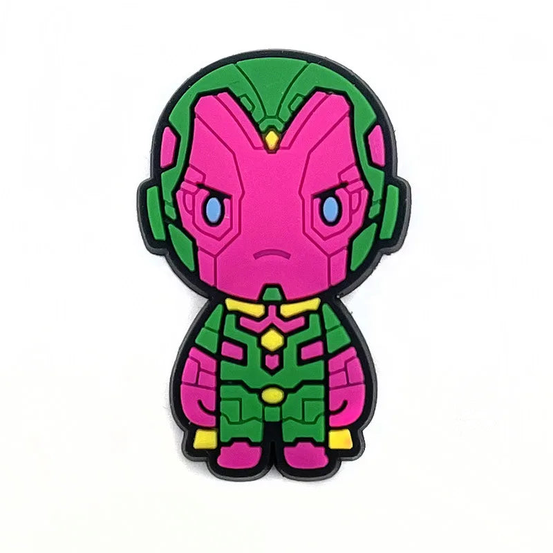 28styles Movies Super Hero Shoe Charms for Clogs Sandals Decorations shoes Accessories PVC Charms Cartoon Kids Gifts