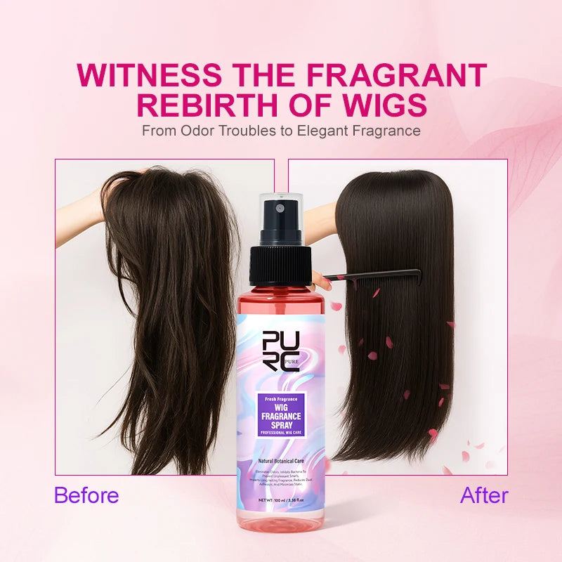 PURC PURC Wig Fragrance Spray Remove Odor Smoothing Shiny Wigs Hair Care 100ml