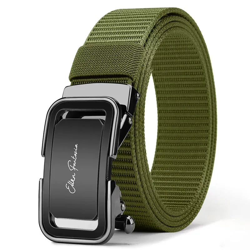 Men's Belt Jeans Belt for Men Tactical Belt Nylon Belt Metal Buckle Automatic Belt Casual Style