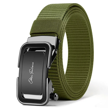 Men's Belt Jeans Belt for Men Tactical Belt Nylon Belt Metal Buckle Automatic Belt Casual Style