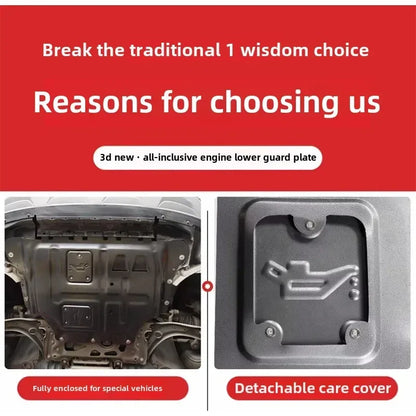 Vehicle - Specific Splash - Proof Durable Sturdy Engine Undercover And Lower Mudguard For Volkswagen TAVENDOR 2019-2024