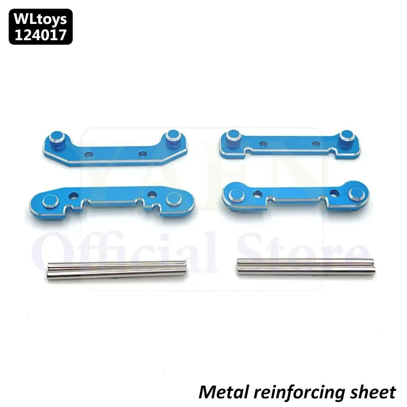 WLtoys 124017 1/12 RC Original Metal Spare Parts Swing Arm C Seat Bottom Motor Differential Gearbox Shock Absorbers Tire