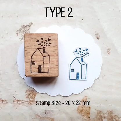 Stamp Scrapbooking Supplies Flower Petal Birds Stationary Kawaii Wooden Stamps