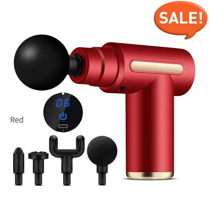 Portable Button Fascia Gun Deep Tissue Massage Mini Lightweight and Adjustable Speed Massage Equipment Suitable for the Body