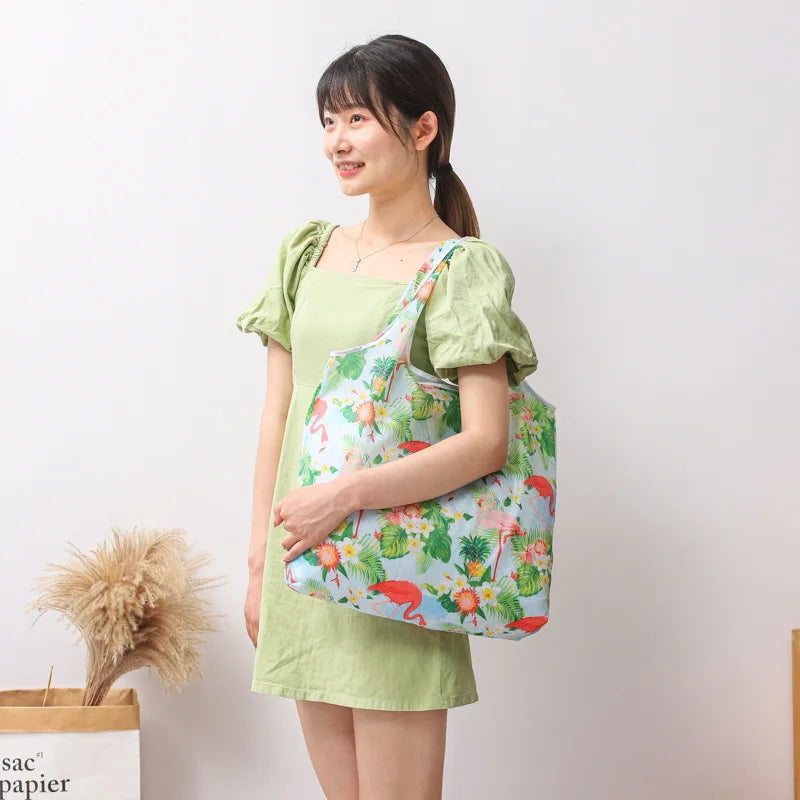 reusable bag Bag Large Foldable Shopping Bag Reusable Grocery Bag Tear-Proof Nylon Bag Suitable For Grocery Recycling Gift