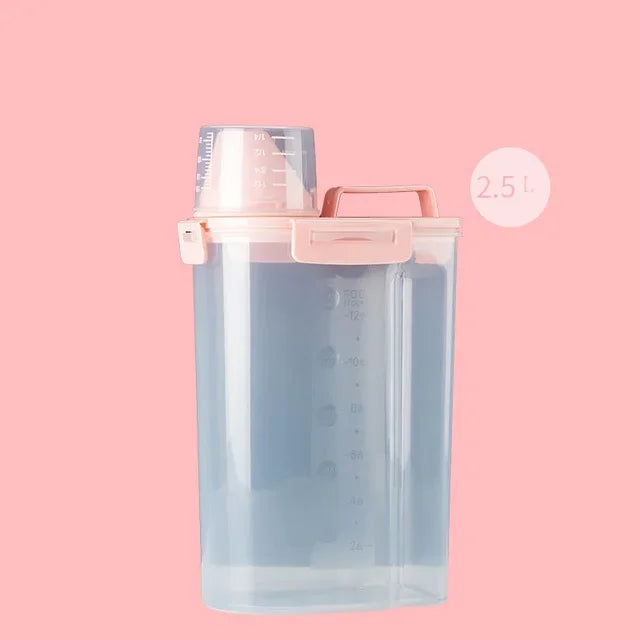 Dog Food Box Cat Food Storage Cat Feeder Bucket Pet Feed Container Food Storage Barrel Pet Food Container Airtight Sealing Box