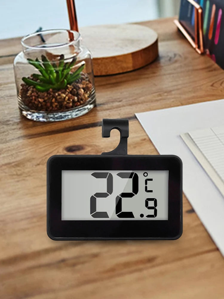 Mini Refrigerator Fridge Thermometer Max/Min Record Function Room Thermometer Refrigerator/Freezer Digital Thermometer for Home