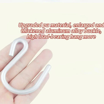 Multifunctional S Shape Baby Stroller Hooks PU Solid Color Hanging Hook Cart Organizer Cartoon Stroller Accessories Baby