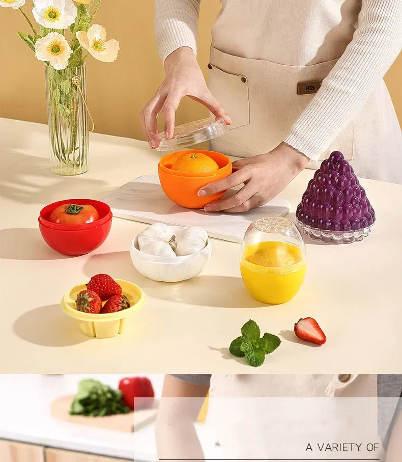 Food Fruit Vegetable Reusable Airtight Fresh Storage Storage Box for Fruits and Vegetables Easy to Clean Kitchen Gadgets