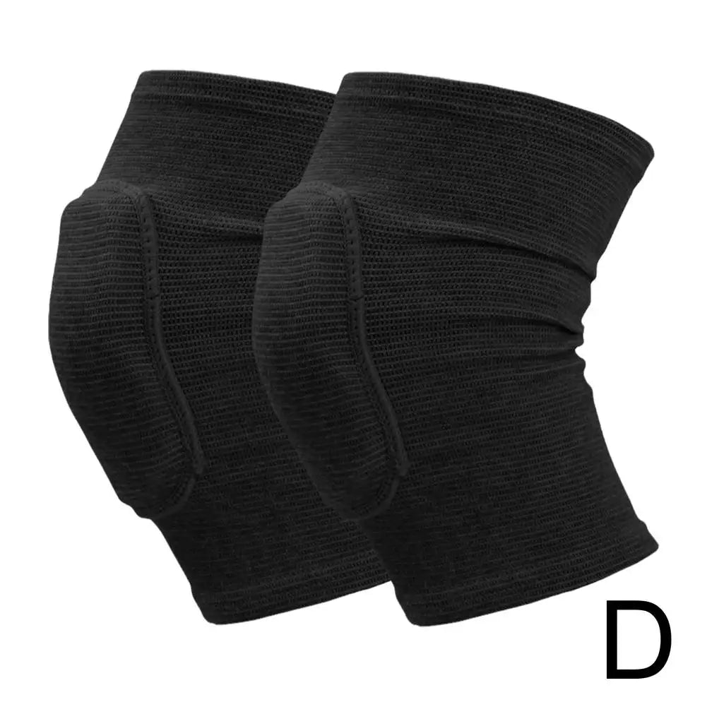 1 Pair Sports Compression Knee Pads Elastic Knee Protector Thickened Sponge Knees Brace Support For Dancing Workout Training