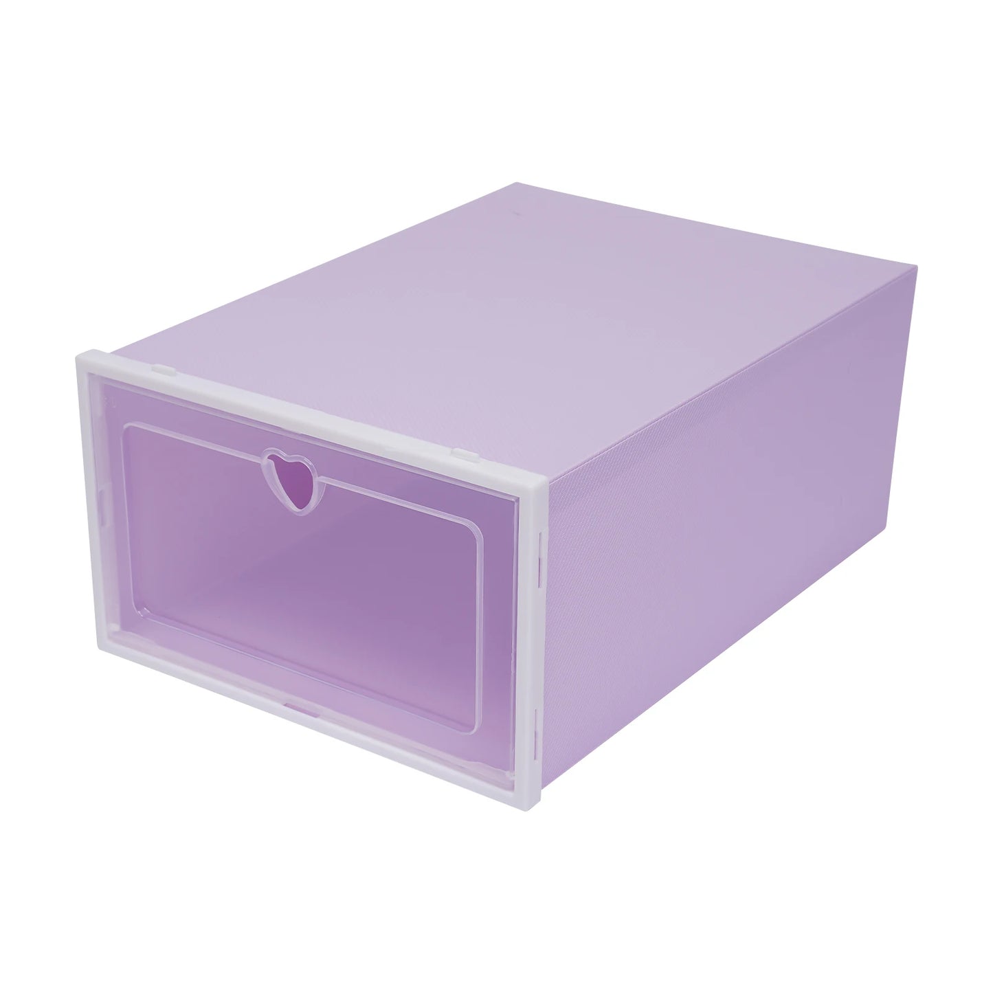 20Pcs Foldable Shoe Storage Boxes with Lids Transparent Stackable Containers Drawer Style PP Plastic Shoe Organizers