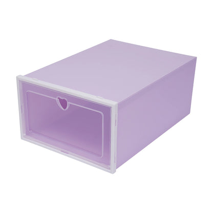 20Pcs Foldable Shoe Storage Boxes with Lids Transparent Stackable Containers Drawer Style PP Plastic Shoe Organizers