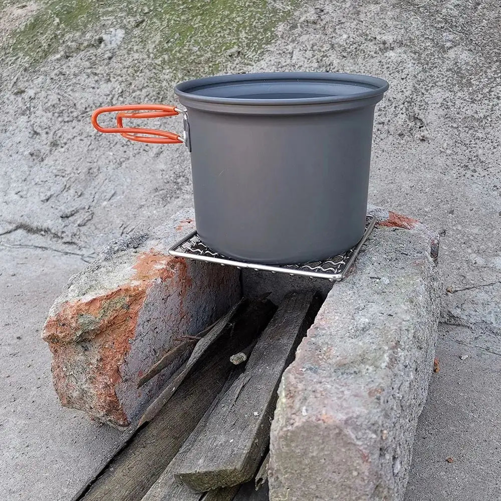 Camping Accessories Grill Accessories Firewood Rack Mat Cooking Mesh Pads Camping Grill Grate Barbecue Net Grilling Fire Rack