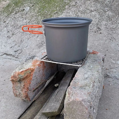 Camping Accessories Grill Accessories Firewood Rack Mat Cooking Mesh Pads Camping Grill Grate Barbecue Net Grilling Fire Rack