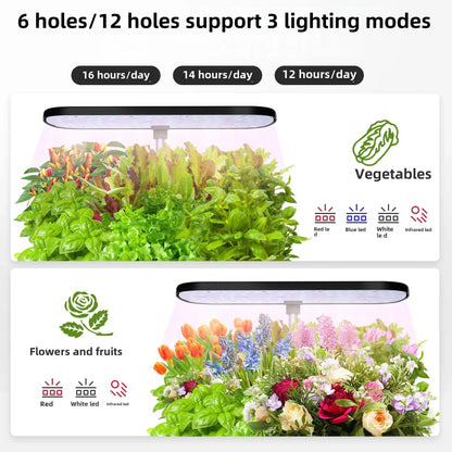 Home Intelligent Hydroponic Vegetable Planter Soilless Planting Equipment Hydroponic Vegetable Pots Plants Flowers Growing Boxes