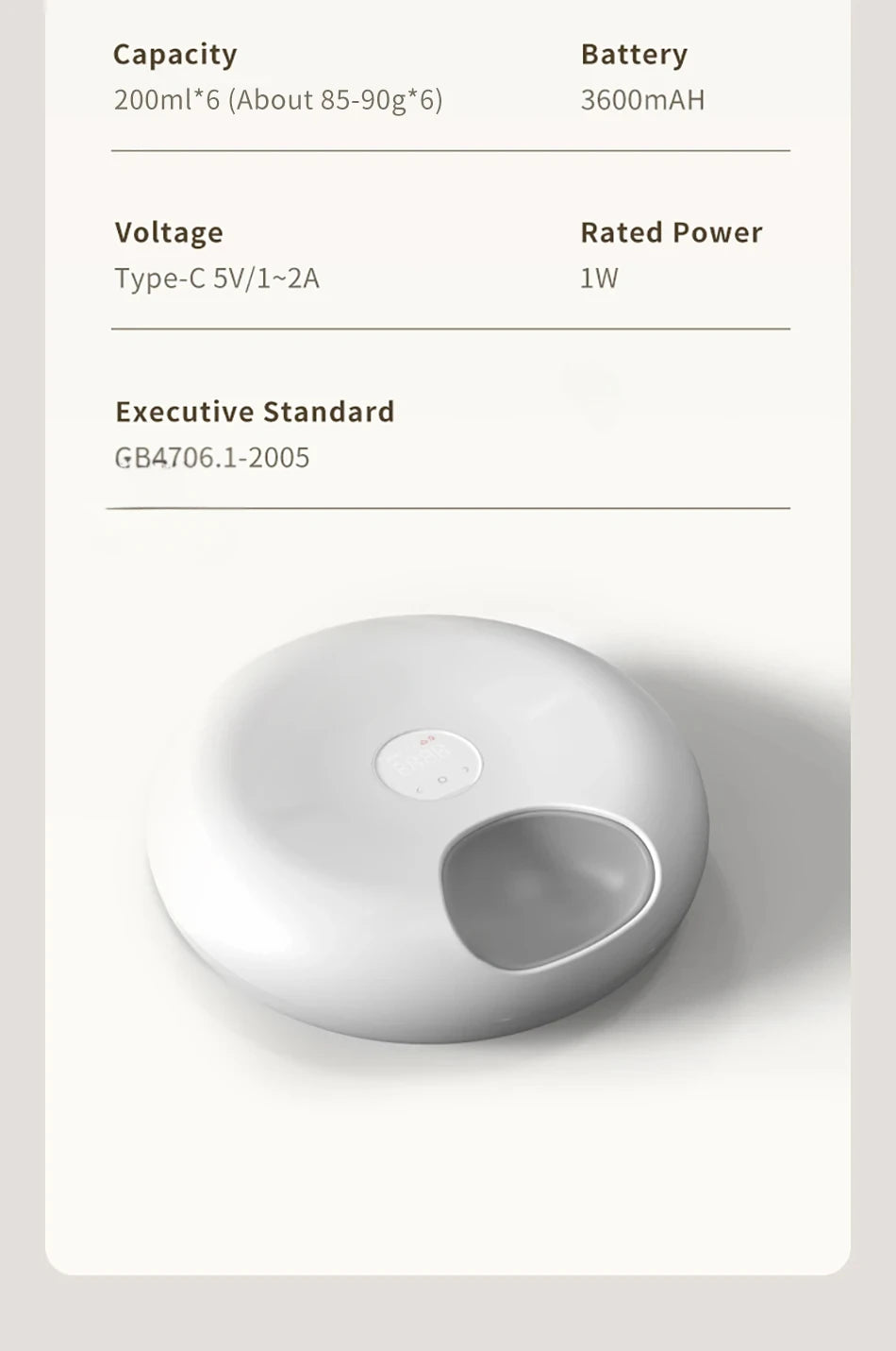 6 Meals Automatic Pet Feeder Smart Cat Food Dispenser For Wet & Dry Food Kibble Dispenser Accessories