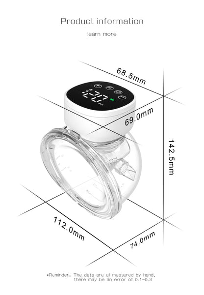 Wearable Breast Pump Mother and Baby Supplies Breast Pump Breast Milk Milking and Milking Machine Fully Automatic Breast Pump