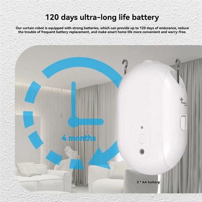 A69etuya Zigbee Smart Electric Curtain Robot Timing Auto Opener Closer Light Sensor App Remote Control