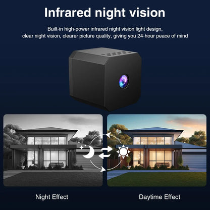 Smart Security Camera Mini Outdoor 1080P WiFi Night Vision Human Detection 2-Way Audio Cloud/SD Storage Camara Espia Smart Home