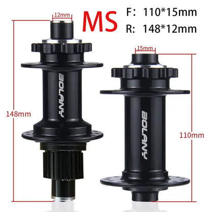 BOLANY Boost Cube Hubs 110x15 148x12 Mountain Bike Hub XD/HG/MS 32 Hole Thru Bicycle Bearing Hubs Bicycle Accessories