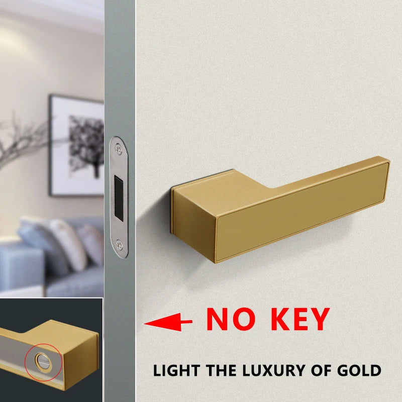 TOPKNORR Room Door Lock Indoor Magnetic Mute Ecological Door Lock Wooden Door Bedroom Toilet Household Door Lock Door Handle