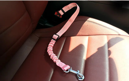 Adjustable Vehicle Seat Belt Pet Supplies Harness, Safe Lever Traction Collar for Dog and Cat Car Safety