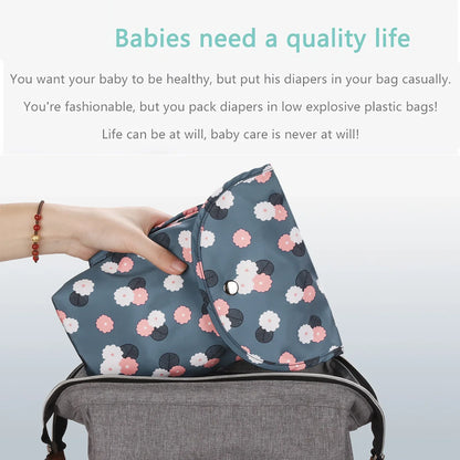 Baby Diaper Bag Outdoor Travel Portable Organizer Mini Nappy Bag Stroller Reusable Mummy Storage Diapers Handbag Baby Essentials